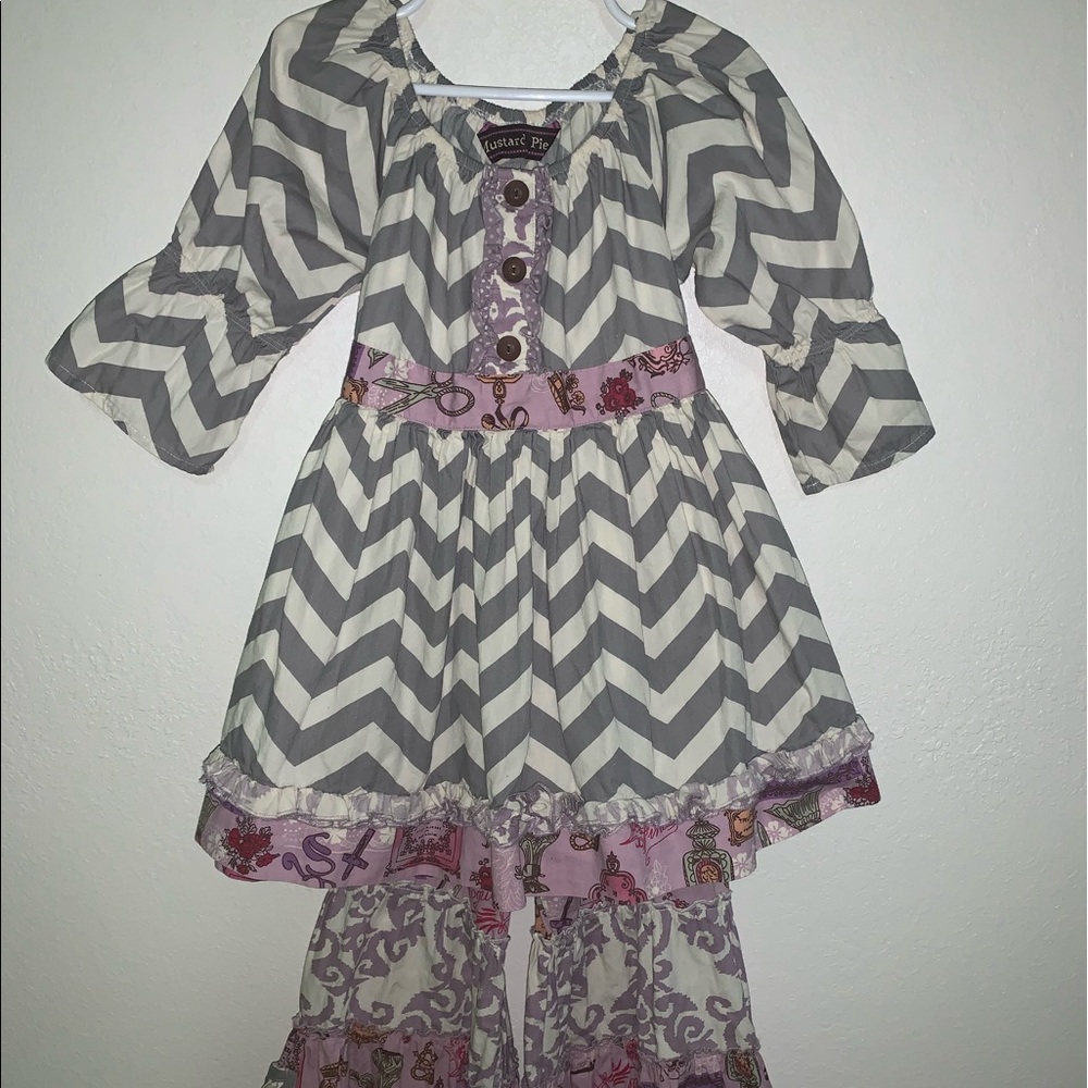 Mustard pie 2 piece outfit size 5